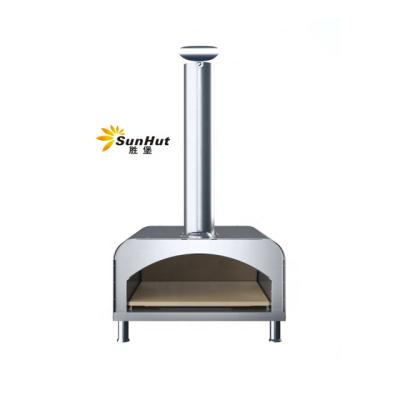 China Height Adjustable Wood Burning Outdoor Pizza Oven High Temperature Wood Fired Pizza Oven Barbecue Hot Selling Grill for sale