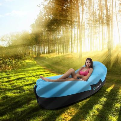 China Outdoor Inflatable Outdoor Camping Inflatable Sleeping Bag Sofa Air Filled Reclining Bag Sleep Sofa for sale