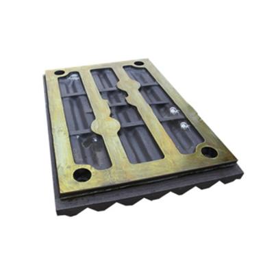 China Material Mn13 Cr2 Ore Jaw Crusher Spare Parts Jaw Plate Price for sale