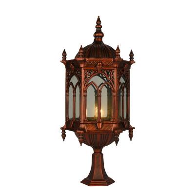 China Classic garden pillar lamp outdoor waterproof villa suitable for gardening park square post top lights for sale