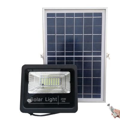 China Hot selling high power ip65 industrial 25w waterproof outdoor garden lighting led solar flood light for sale