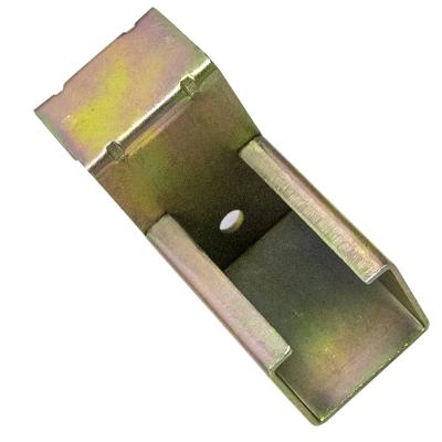 China Building Material Shops Color-Plated Zinc Roller Track Metal Joint Connector For Sliding Shelf System Connection With Conveyor for sale