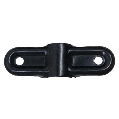 China Joining Pipe Lines Flange Clip Lean Pipe Connector RTS 28mm Black Tube Metal Joint For Workbench H-14 Black for sale