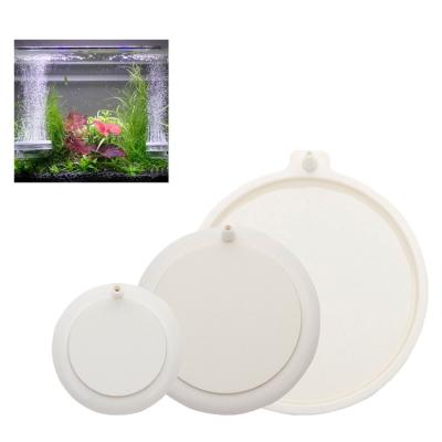 China Good Quality 10cm Aquarium Viable White Nano Air Bubbler Stone Discs For Fish Tank for sale