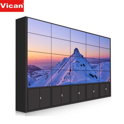 China High quality 4k multisync panel processor wall lcd video video wall monitoring control center vertical narrow bezel 65