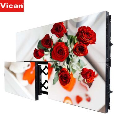 China Indoor Video Wall 1*5 46 Inch 4k Quality Video Wall Advertising 3*3piece Large Screen Super Clear Porcelain Lcd Display Indoor for sale