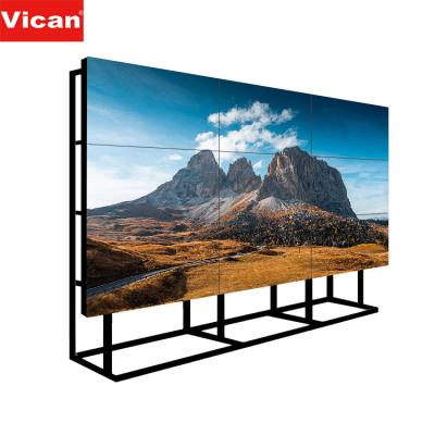 China 3x3 9x9 4k indoor thin stand 3d floor video high brightness motion screen advertising lcd digital wall display for sale