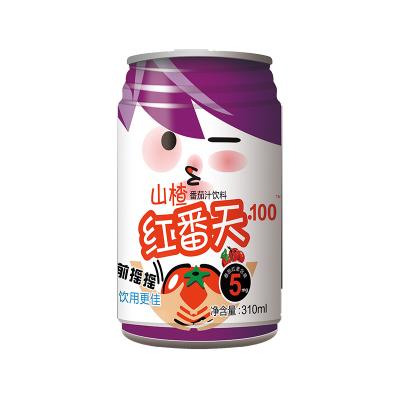 China Hawthorn Tomato Juice Drink+Tinplate Can 310 Milliliters for sale