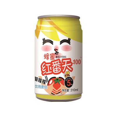 China Honey Tomato Juice Drink Tinplate Can 310ml for sale