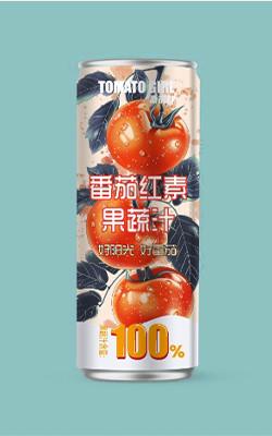 China Low Calorie 0g Protein Tomato Fruit Juice 330ml aluminum cans Sodium 6 Mg Per 100ml for sale