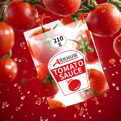 China Vitamin C 70g Bag Ketchup Food Grade Sweet Red Tomato Sauce for sale