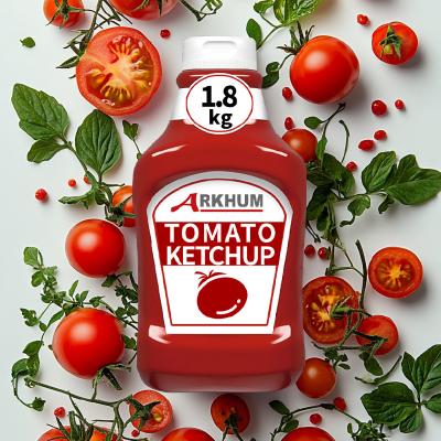 China No Fat Low Calorie Tomato Ketchup Red Food Grade Natural Ingredients for sale