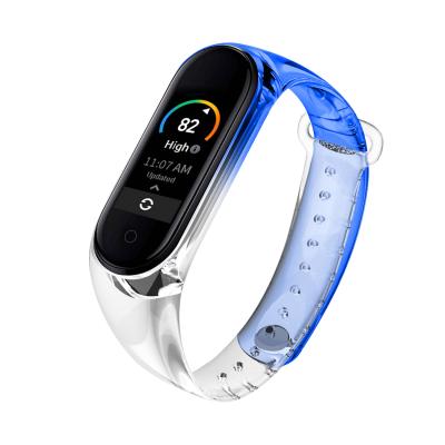 China Soft Silicone Wrist Strap Waterproof Case Men and Women Lightweight and Breathable Suitable for Xiaomi MI Band 5 for sale