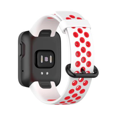 China China soft silicone strap for redmi watch band double color strap for xiaomi for redmi watch lite for sale