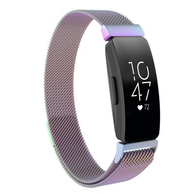 China Gently 2021 Milanese Wristband Straps For Fitbit Inspire Inspire Time Fitness Tracker Metal Wristband Buckle For Fitbit Inspire Inspire Time for sale