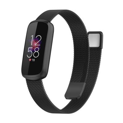 China Milan Zinc Alloy Strap Fission Luxury Double Sided Magnetic Suction Metal Watch Band Stain Supply For Fitbit Luxury for sale