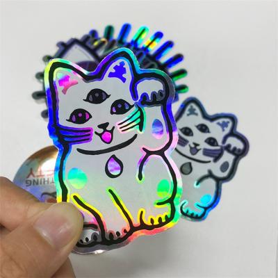 China Waterproof Custom Laser Radium Label 3D Hologram Animation Vacuum Security Hologram Sticker Paper for sale