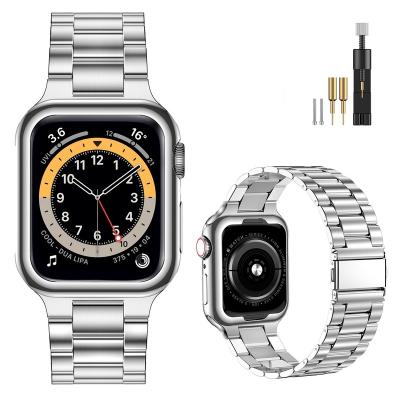 China Custom Apple Watch Band Stainless Steel Apple Watch Band Luxury Stainless Steel Apple Watch Band for sale