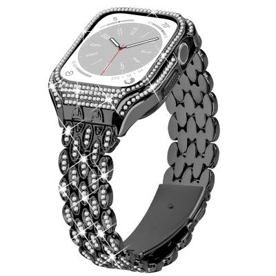 China Luxury Metal Women Watch Bands For Apple Watch Utra 49mm Apple Watch Band Manufacturer for sale