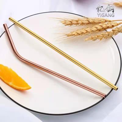 China Minimalist Customized Colorful Eco Friendly Reusable Straight Wholesale Stainless Steel Drinking Straw for sale