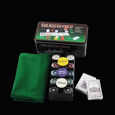 China Factory Luxury Custom Masks Cheap Clay Entertainment Texas Mat Gift Box Set Cast Custom Poker Chips With Case for sale