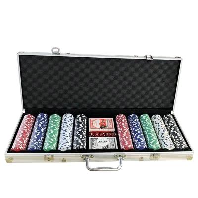 China New 2022 Casino Luxury Cheap Promotional Durable Game Set High Quality Poker Set 500 Chips Professional Poker Chip for sale