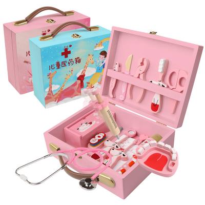 China Luxury Eco Wooden Doctor Toy Set Hot Sale New Design Amazon Doctor Toys Educational Toys for sale