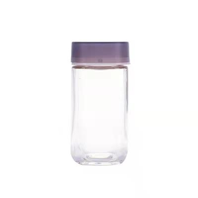 China Stocked Empty Spice Jar Plastic Opening 2oz Double Spice Shaker Bottle for sale