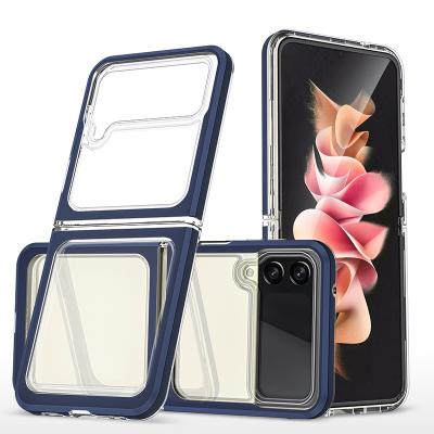 China High Quality Non Yellow Transparent Shockproof New Product Scratch Proof Clear Phone Case For Samsung Z Flip 3 for sale