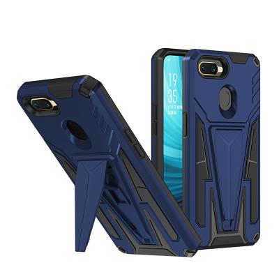 China Shockproof Mobile Phone Cases For OPPO A7 Cover Tpu+Pc Hybrid Armor With Hidden Magnetic Kickstand Phone Cases for sale