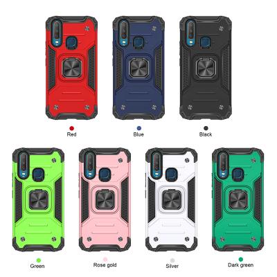 China Wholesale HZ Shockproof 2 in 1 Tpu PC Hybrid Shockproof Magnetic Shockproof Kickstand Phone Case For VIVO Y17 Cover for sale