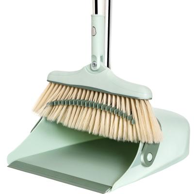 China Self-cleaning, rotating upright upright grabs field set with rotating lobby broom combo set broom and dustpan set for sale