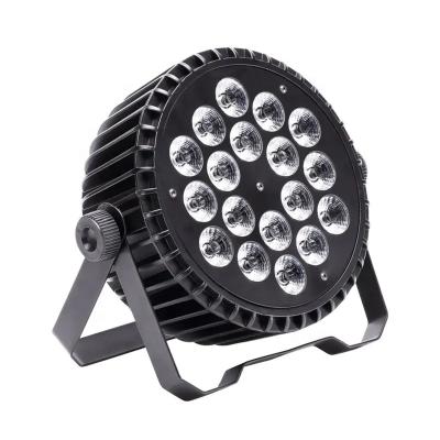 China Stage events factory 18x10watts direct rgbw 4in1 led flat par light thin par for dj disco bar nightclub party wedding stage events for sale