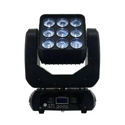 China Stage Events Factory Direct 3x3 led matrix light 9x10w rgbw 4in1 led matrix head light dj disco room wash moving bar for sale