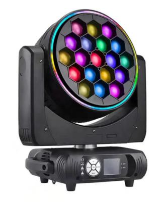 China Stage Events Clay Paky K20 Large Bee Eye 19x40w RGBW 4in1 Led Moving Head Stage Light Led Zoom Beam Wash With Pixel Control for sale