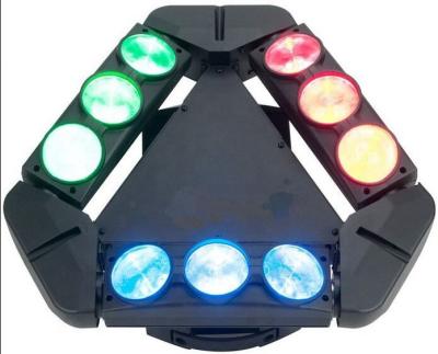 China Stage events direct factory 9x10w rgbw 4in1 led light moving head spider for dj disco room wash bar for sale