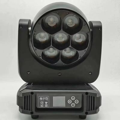 China Stage events factory direct 7x40watts rgbw 4in1 led buzz wash moving head light for DJ disco bar nightclub party wedding stage events for sale