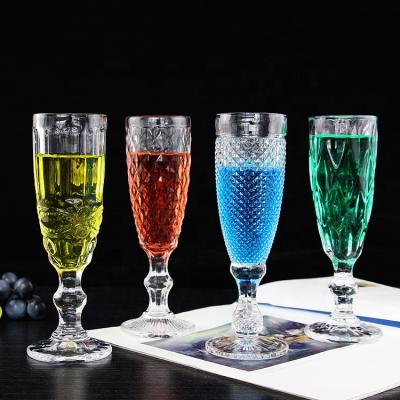 China Wholesale Soda Lime Glass Champagne Glass Manufacturer Champagne Glass Flutes for sale