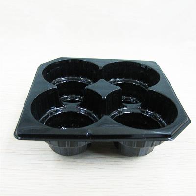 China Disposable ACCEPT CUSTOM 4 Pack Chocolate Insert Disposable Blister Chocolate Trays for sale