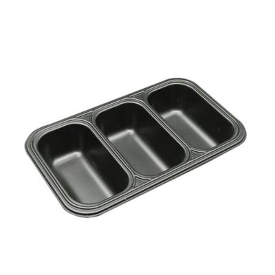 China WHOLESALE 3 Compartment PP Material Disposable Seasoning Sauce Plastic Tray for sale