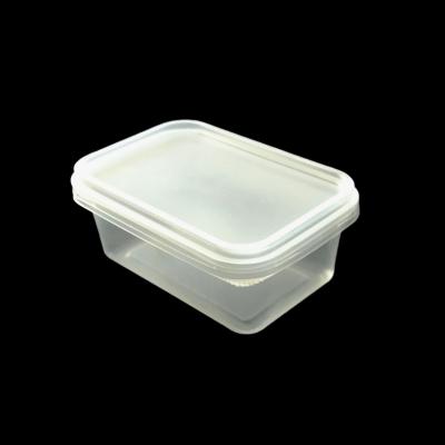 China Disposable ACCEPT CUSTOM 250ml Butter Cheese Packaging Disposable Plastic Ice Cream Box for sale