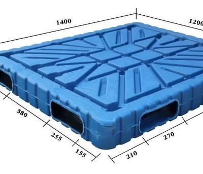 China Water Proof Double Face Heavy Hollow Blow Molding Plastic Pallet for sale