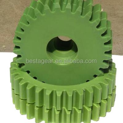 China Construction Material Stores Plastic Double Spur Gear For Electric Motor for sale