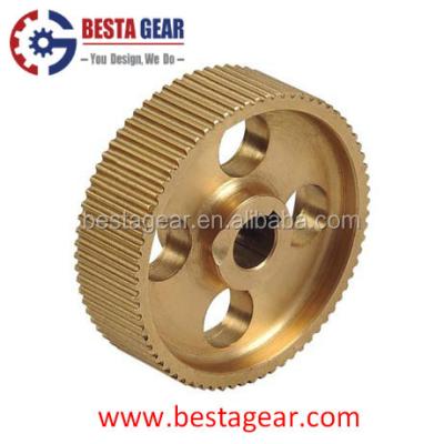 China Automotive HTD8M 40teeth With Taper Bush 1108 Brass Timing Belt Pulley for sale