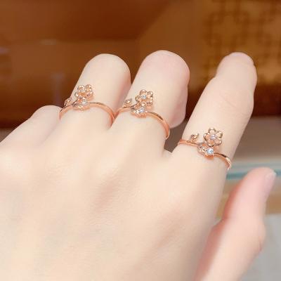 China Fashion Deisgn Factory Direct Selling FASHIONABLE Pure 18K Gold 18K Gold Ring Au 750 Adjustable Ring for sale