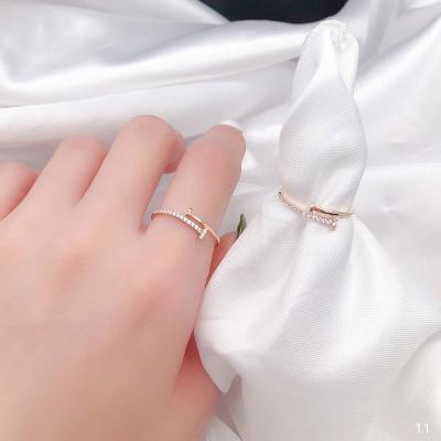 China New Arrival Au750 18k Fine Gold Factory Wholesale Fine Jewelry Trendy Ring For Women Ladies Girls Child Adjustable Size for sale