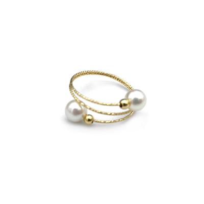 China Spring Ring Manufacturers Supply Quality Assurance New Fashion Yellow Gold Color Ring for sale