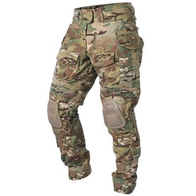 China IDOGEAR Rip-Stop Men G3 Multicam Hunting Paintball Tactical Outdoor Pants Camouflage Pants Combat Pants With Knee Pads for sale