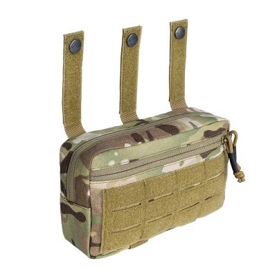 China Tactical IDOGEAR Pouch Molle Pouch Double Zippers EDC Tools Universal Outdoor Duty Dump Bag For Tactical Vest for sale