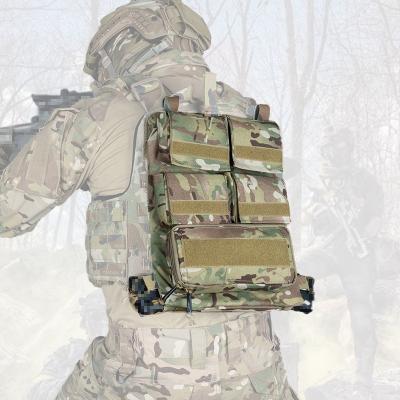 China IDOGEAR Outdoor Tactical Zipper Pouch Bag Zipper On Panel Magazine Pouch Tactical Backpack For AVS JPC2.0 CPC Vest for sale